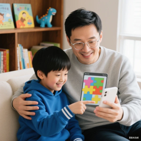 Jigsaw puzzle pieces on a table